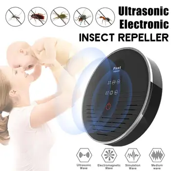

Ultrasonic Electronic Mosquito Killer Repellent Mice Cockroach Mosquitoes Moths Insect Killer Pest Control