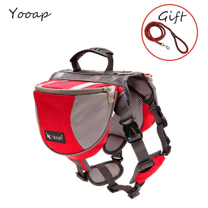 

2019 new backpack reflective pet dog bag hound saddle bag saddle bag travel camping backpack small medium big dog free gift