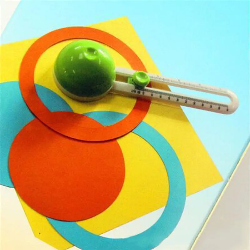 Naifumodo 1pc Circle Cutter Round Cutting Knife Model Patchwork Compass Circle Cutter Circular Paper Scrapbooking Cards Cutter