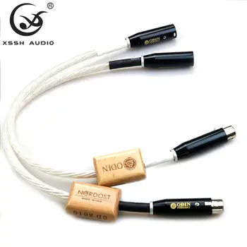 

XLR to XLR Cable YIVO XSSH HiFi Hi-end 8 core shield Data Cable ODIN NORDOST Male Female XLR Audio Extend Cord Wire