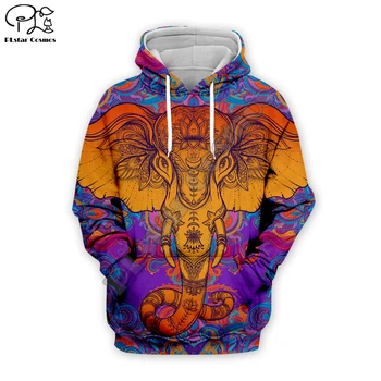 

Newest elephant psychedelic Hoodies sweatshirt men women 3D colorful print Trippy sweatshirt tops Clothes hip hop coat EL-003