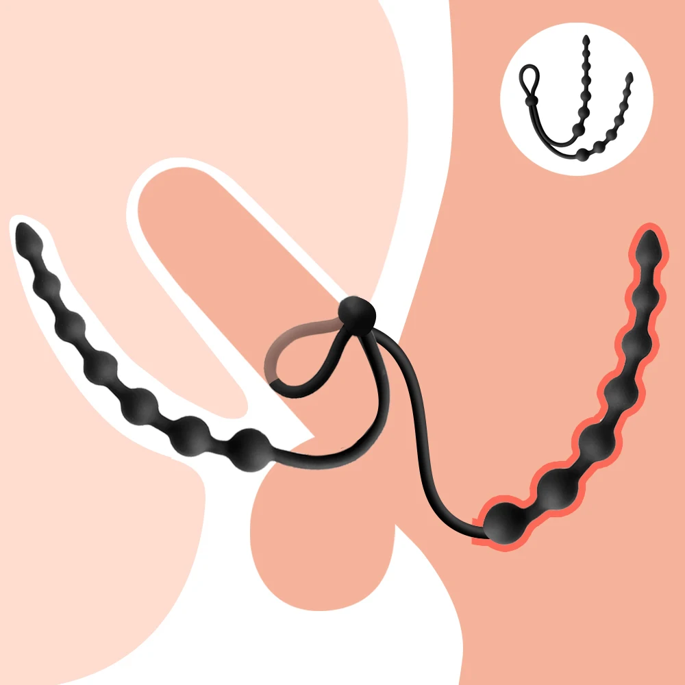 Adjustable Silicone Anal Bead Adult Toys for Beginner Exercise Prostate  G-spot Stimulation Pulled Anal Beads Penis Ring Sex Toys - AliExpress