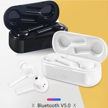 

Bluetooth Headphone Mini Dual V5.0 Wireless Earphones 3D Stereo Sound Earbuds Bluetooth Earphones with Dual Microphone