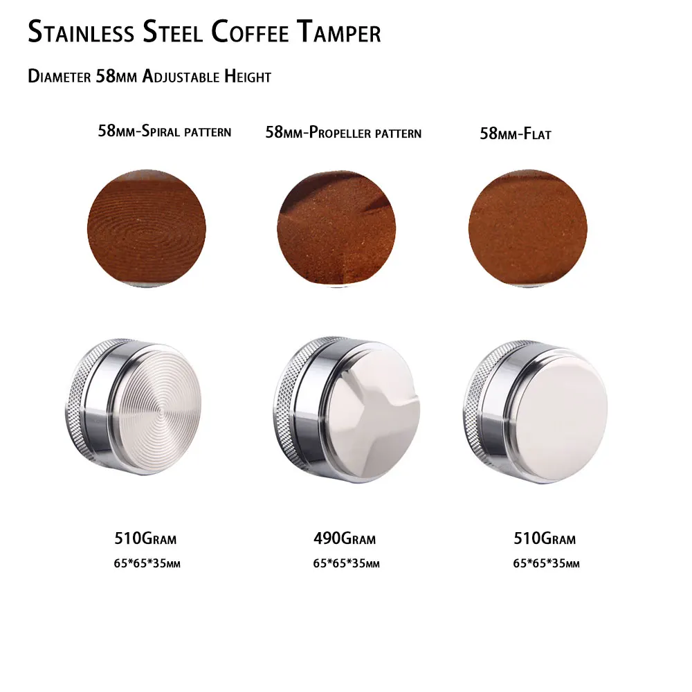Плоскогубцы из нержавеющей стали 58 51 53 Pro Barista Coffee регулируемая высота основание
