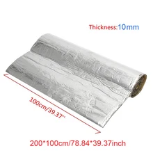 В серебре 6.6ft* 3.3ft звук Deadener в водонепроницаемом автомобиле тепловой щит изоляции мертвый материал коврик для