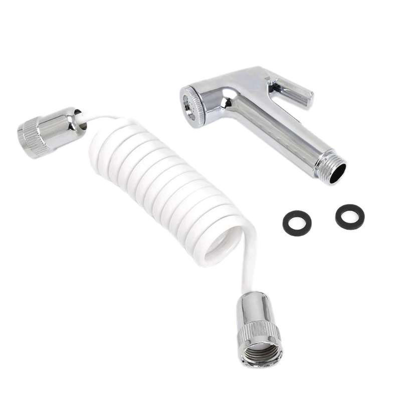 

Handheld Shower Head Douche Toilet Bidet Spray Wash Jet Shattaf with Spring Hose