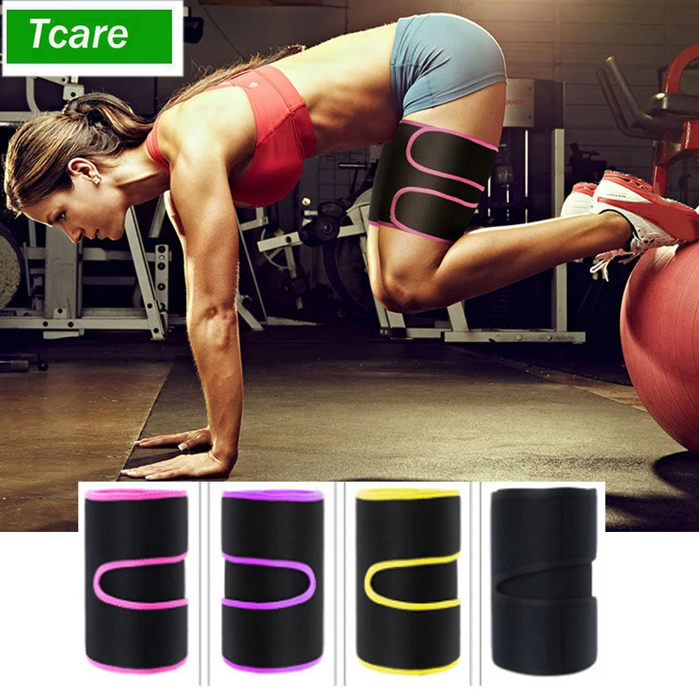 

1Pcs Leg Shaper Sauna Sweat Thigh Trimmers Warmer Slender Slimming Wraps Legs Thermo Compress Belt
