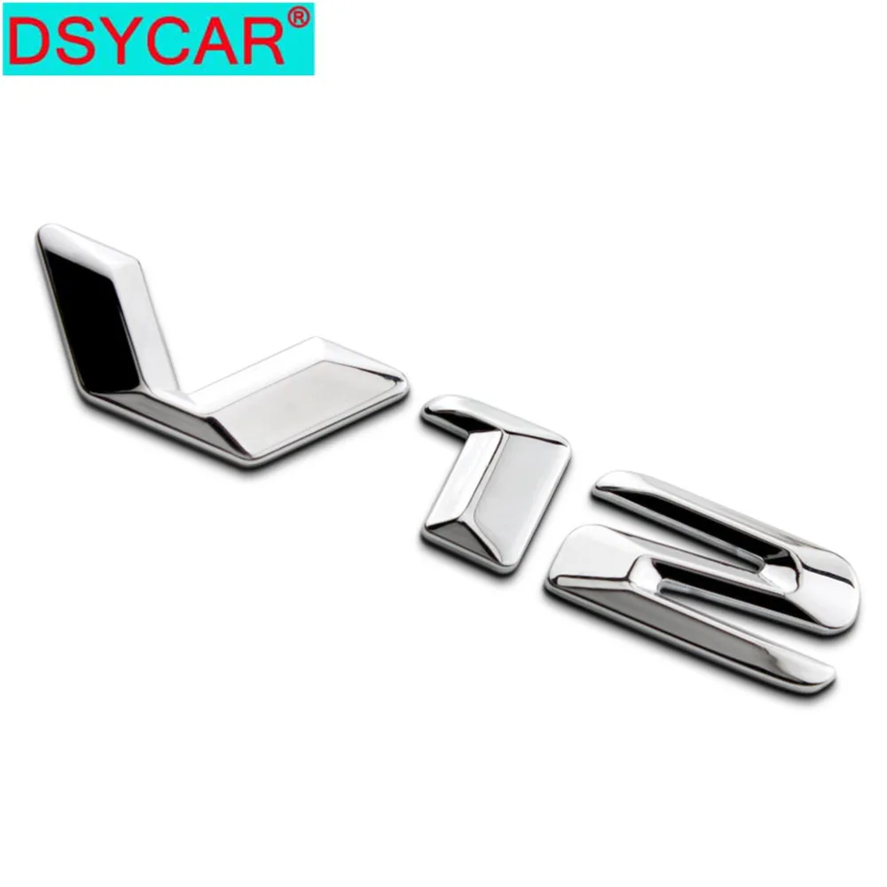 DSYCAR 1 шт. Модный 3D металлический V12 автомобильный боковой брызговик задний