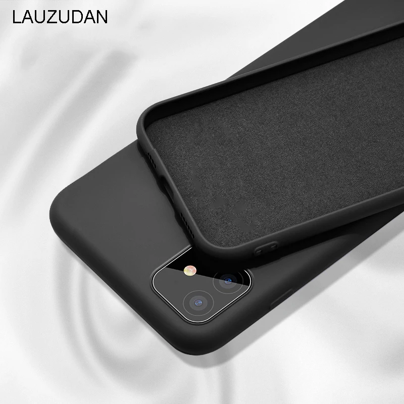 Силиконовый однотонный чехол для iPhone XR 11 12 Pro XS MAX X чехлы телефонов 7 8 6S Plus SE 2020 Mini