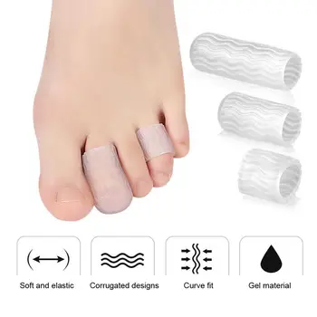 

10Pairs Toe Cover Protector Sports Pain Relief Hammer Toe Correction Separators High Elasticity Braces Support Health Care