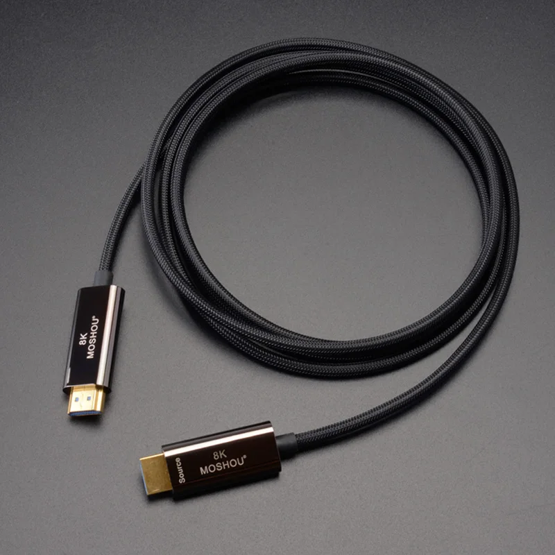 8K волоконно оптический кабель Ultra HD HDMI 2 1 @ 120Hz HIFI аудио (UHD) Видео Линия 48Gbs HDR