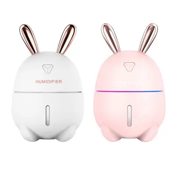 

300ML Air Humidifier Rabbit Ultra-Silent USB Aroma Essential Oil Diffuser Office Car Humidifier Air Purifier Mist Maker