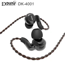 DUNU DK-4001 DK4001 Hi-Fi аудио высокого разрешения бериллия PVD 5 драйвер(4 Knowles BA+ 1DD) гибридные наушники с MMCX съемный кабель