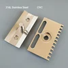 Dscosmetic X1 Stainless steel open comb double edge safety razor head 5