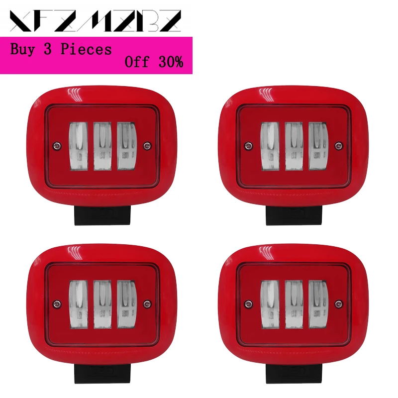 

XFZMZBZ 30W LED Amber/Red/White Car Truck Motorcycle Emergency Beacon Warning Hazard Flash Strobe Underbody Turn Light Bar