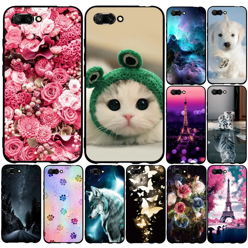 Cover For Huawei Honor 10 Case TPU Phone Fundas Coque Silicone Fashion 3D Print Honor10 Bumper 5.84 inch |