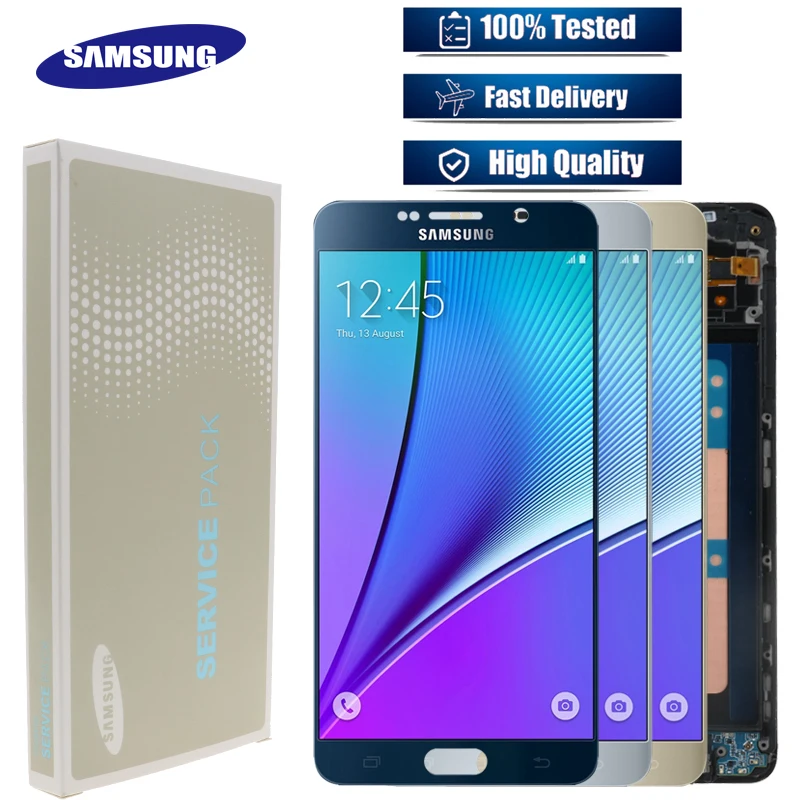 AMOLED 5,7 ''ЖК-дисплей для SAMSUNG Galaxy Note5 ЖК-дисплей с сенсорным экраном для SAMSUNG Note 5 N920A N9200 SM-N920 N920C