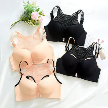 

Fox-Shape Front Closure Bra Big Size Adjustable Push Up Bra Sexy Seamless Plus Size Bra for Women Large Size C D E Cup Brassiere