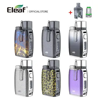 

Original Eleaf Pico Compaq Pod Mod Kit 60W GTL 0.4ohm Coil 0.69 inch OLED Screen Bottom Airflow powered by 18650 E-Cigarette