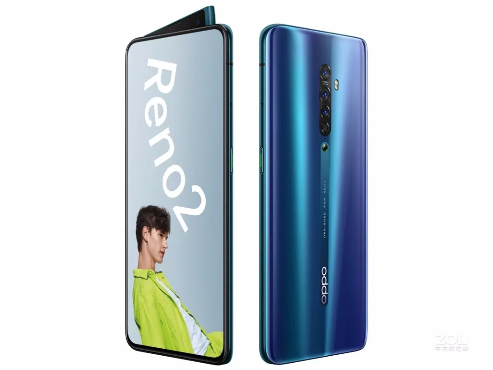 OPPO Reno 2 20x зум смартфон экран отпечатков пальцев VOOC 3,0 Snapdragon730 6," AMOLED 48.0MP+ 16.0MP Reno2