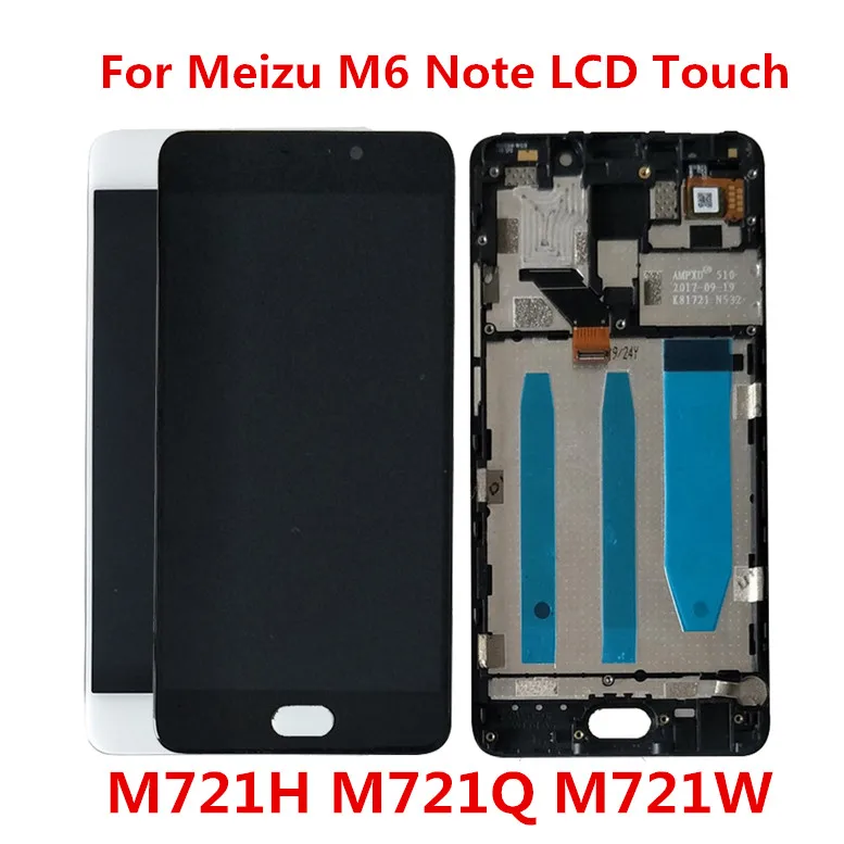 5.5'' Display For Meizu M6 Note LCD with Touch Screen M721H M721Q M721W Replacement | Мобильные телефоны и