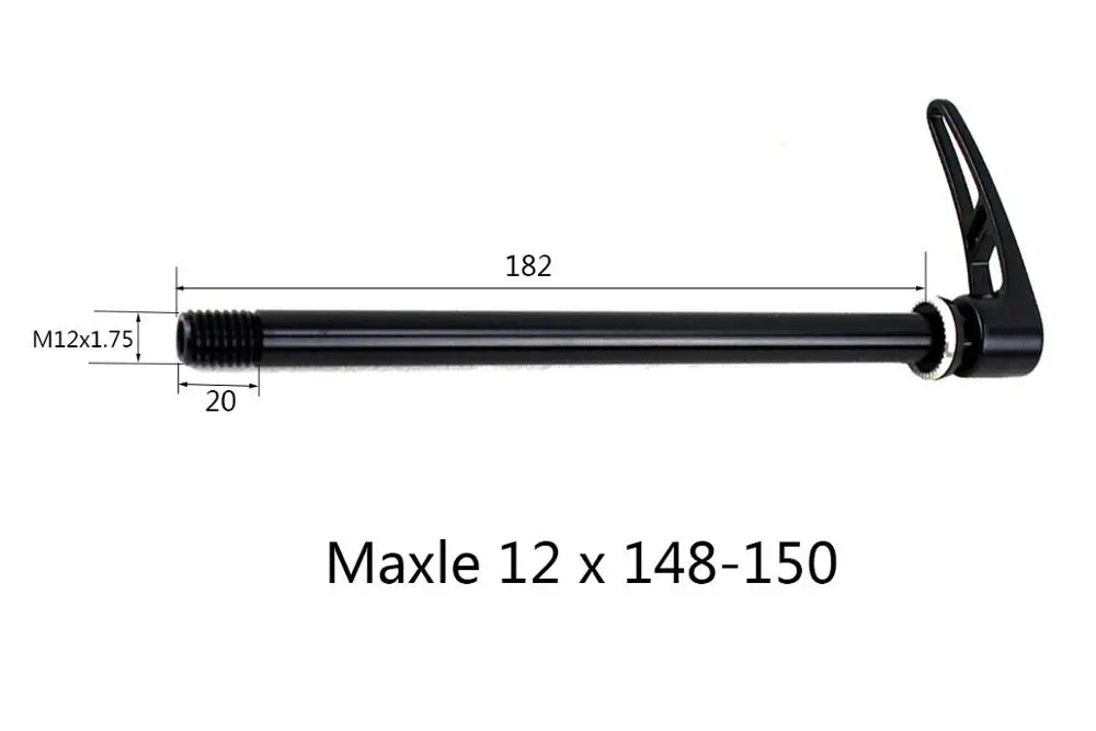 Задняя ось Maxle 12X142 мм 12X135 12X148 12X150 12X142 ABP 12X148 ABP Boost 12 X на заказ велосипедная ось - Цвет: 12X148-150(L182)