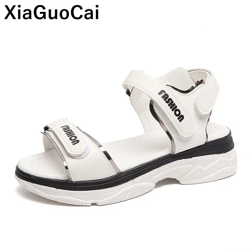 

Summer Women Sandals Casual Hook & Loop Female Flat Platform Shoes New Arrival Cute Girl Footwear Fashion Hot Sale Comfortable