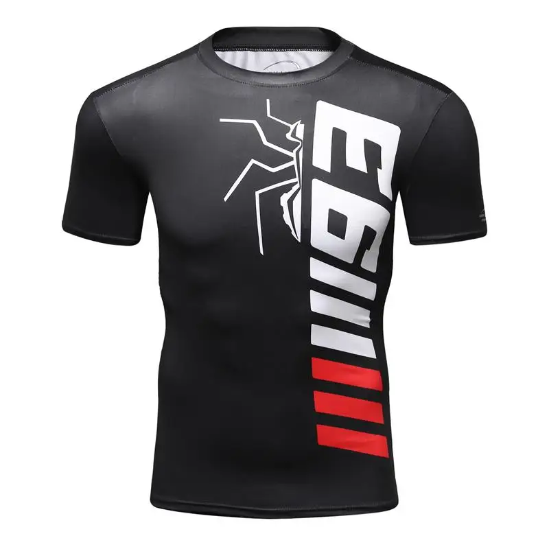 

Men T-shirt 3D Printing ant Pattern Novel and Simple, Elastic Compression and Quick-drying Fitness Bodybuilding Shirt camisetas