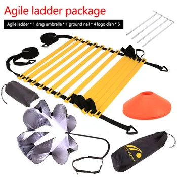 

Speed Agility Training Kit Agility Ladder With Carrying Bag Fitness Equipment Body Building Agile Ladder Speed Cone Training Set