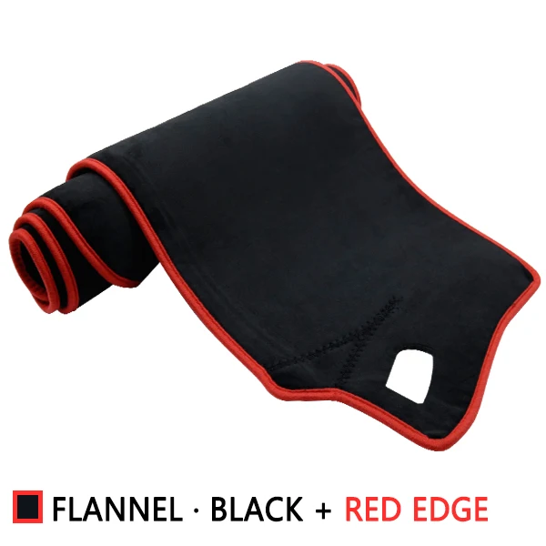 Для Audi Q2 Противоскользящий коврик на приборную панель солнцезащитный коврик защита ковра анти-УФ аксессуары S-line коврик - Название цвета: Flannel Red Edge