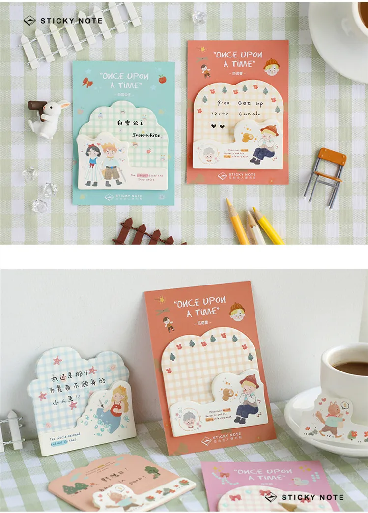 Kawaii Белый лебедь липкий дневник наклейка для Заметок Post it для ноутбука DIY Журнал милые животные блокноты для записей канцелярские принадлежности