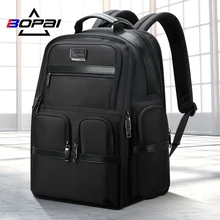 BOPAI, известный бренд, Черная мужская сумка, бизнес рюкзак для путешествий, водонепроницаемый, большая емкость, расширяемый, стильный, мужская сумка рюкзак мужской
