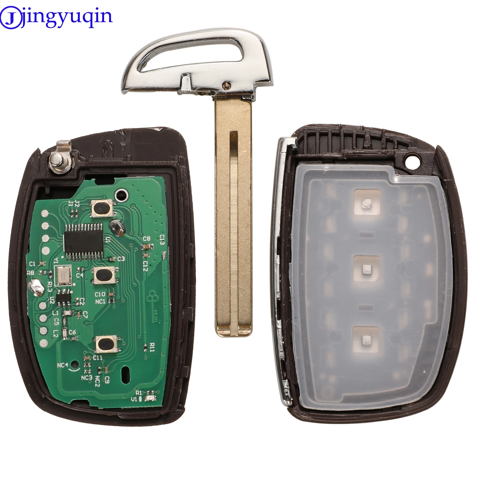 JINGYUQIN 3B REMOTE CAR KEY FOB FOR HYUNDAI IX35 RENA MISTRA ELANTRA 2015 433MHZ ID46 PCF7952 PCF7953 CHIP PCF7938 ID47 ID64