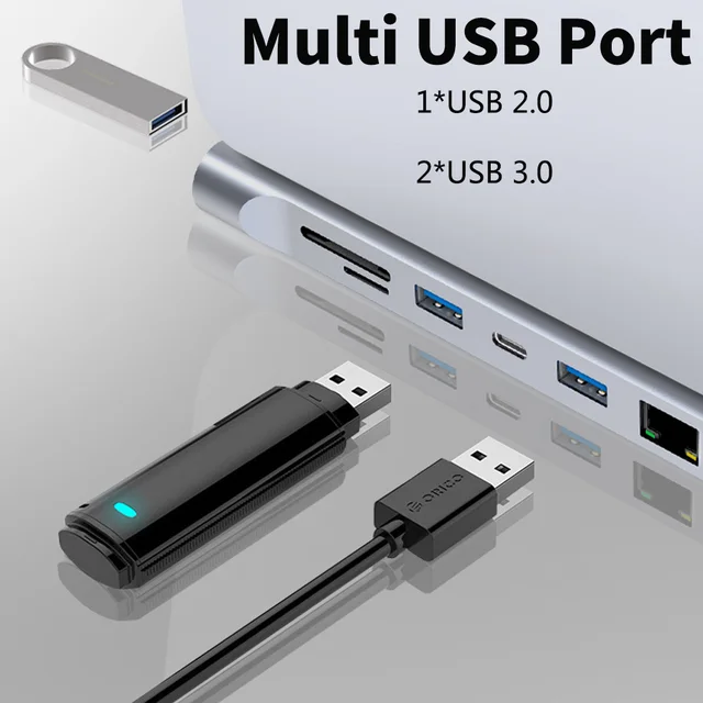 tebe MST USB C Hub Type-c to Dual HDMI-Compatible VGA Multi USB Lan Ethernet 3.5mm PD Charger SD TF Adapter For Macbook Air 6