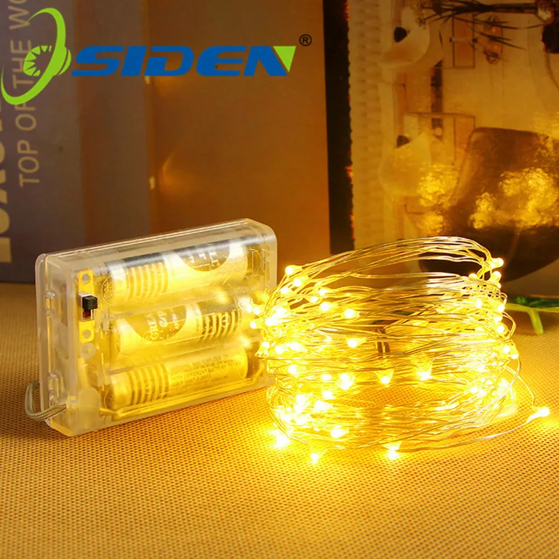 

Christmas LED String light Silver Wire Fairy Garland Home Christmas Wedding Party Decoration Powered by Battery USB 1/2/5/10M