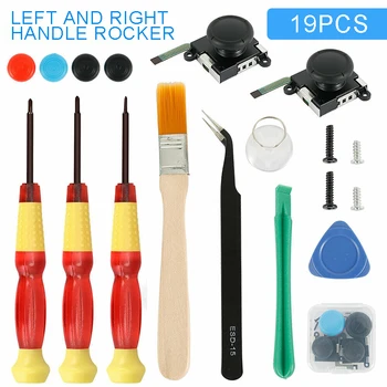 

21-in-1 Thumbstick 3D Analog Joystick for Nintendo Switch Joy-Con Controller Sensor Module Potentiometer Repair Tools