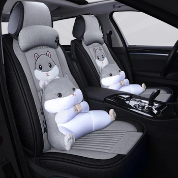 

Full Coverage flax fiber car seat cover auto seats covers for mercedes benz class e w210 t210 w211 t211 w212 w213 w124