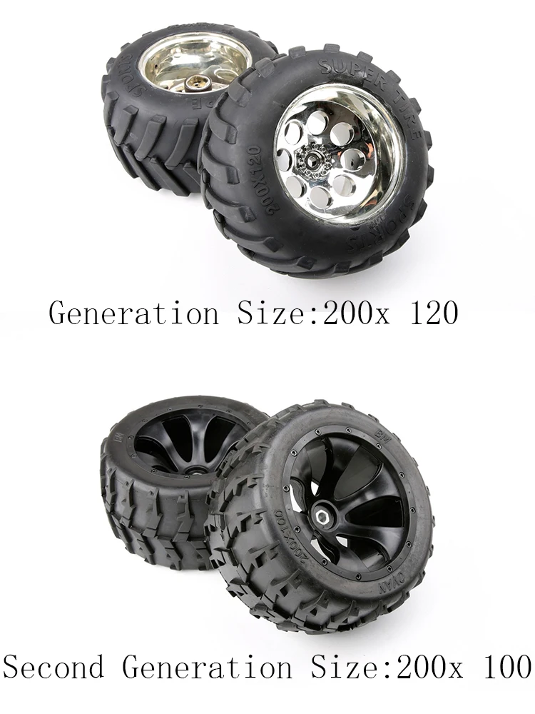 Набор внедорожных шин для колес для 1/5 весов FG Hummer BM Big Monster Truck Rc автомобильные запчасти