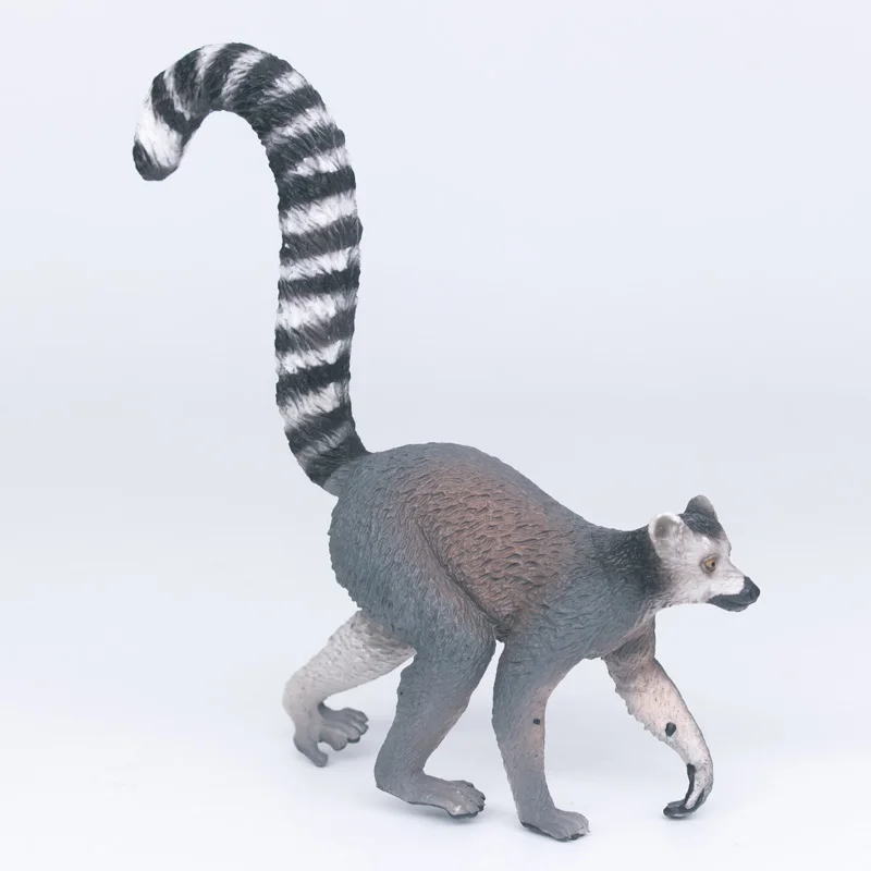 NEW * Schleich RING TAILED LEMUR solid plastic toy wild zoo animal 