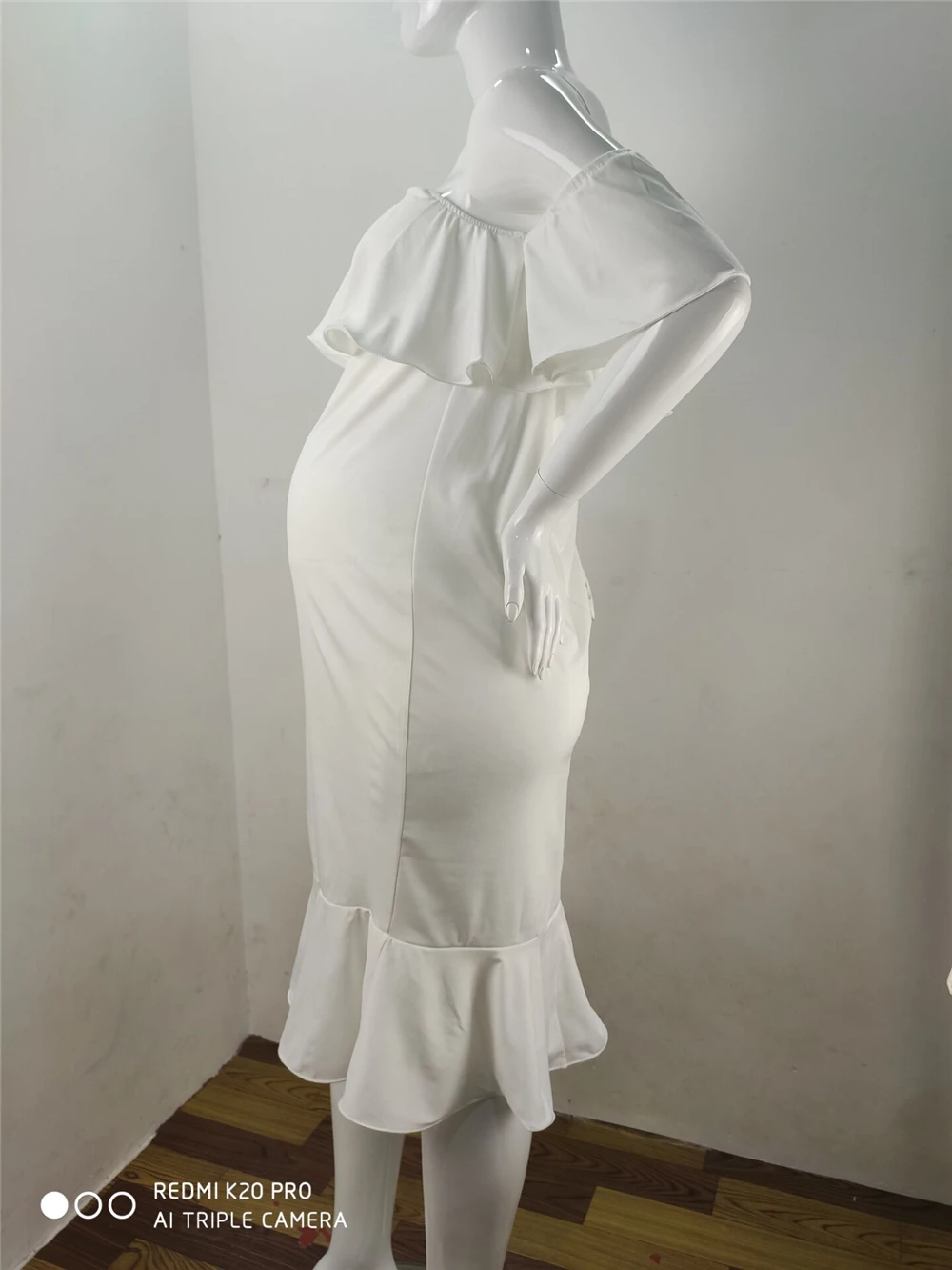 Ruffles Maternity Pregnancy Dress Photography Props Sexy Maternity Clothes For Photo Shoots Pregnant Dresses For Plus Size Women (11)
