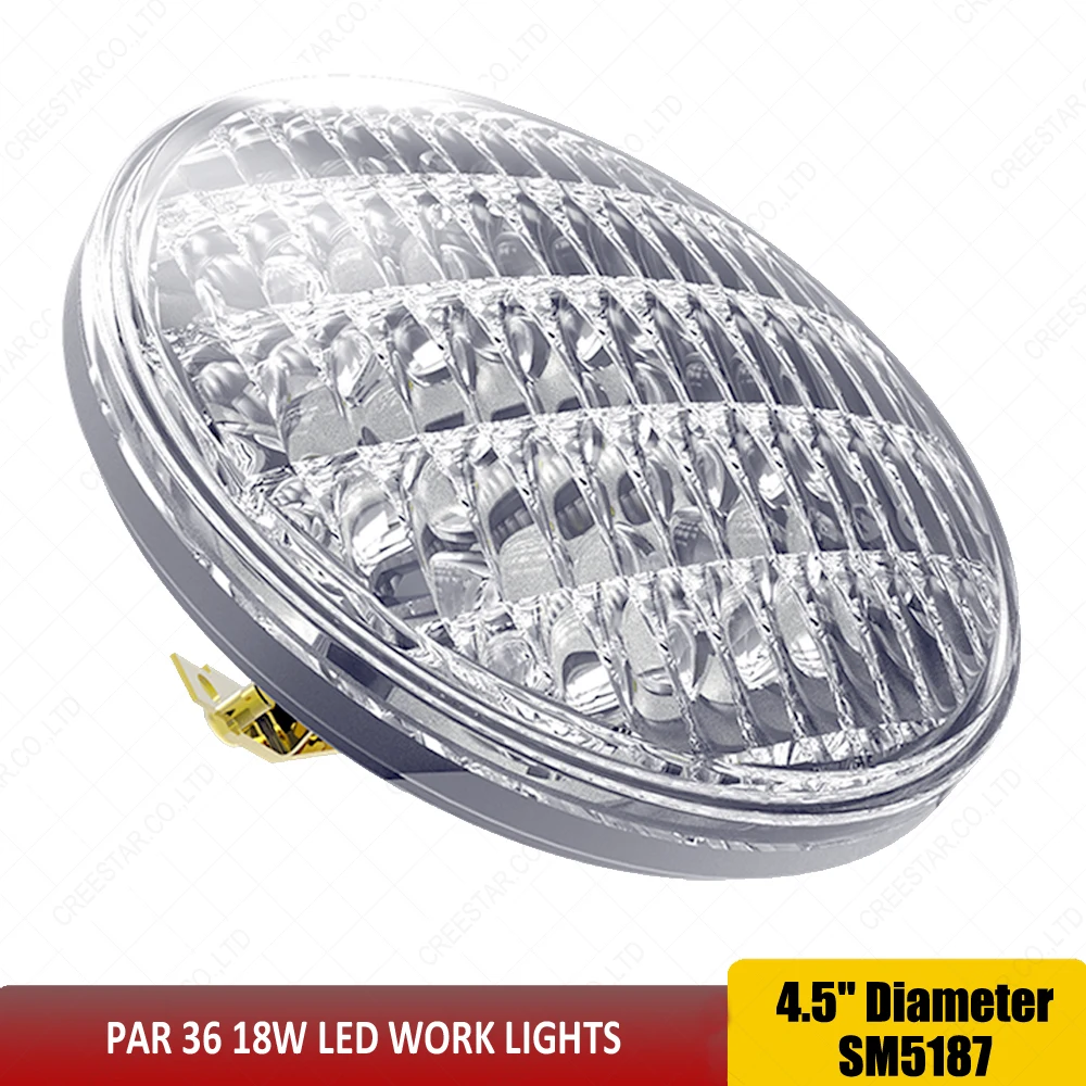 Par 36 White DC12V 24V 18W led work lights For Aircraft / Taxi Landscape Lights x1pc | Автомобили и мотоциклы
