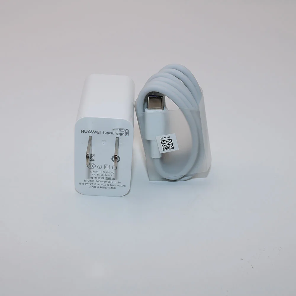 Оригинальное быстрое зарядное устройство huawei Supercharge Max 40W 10 V/4A 5 V/4A с кабелем 5A для huawei P30 Nova 5 Pro mate 20 Pro Honor Magic 2