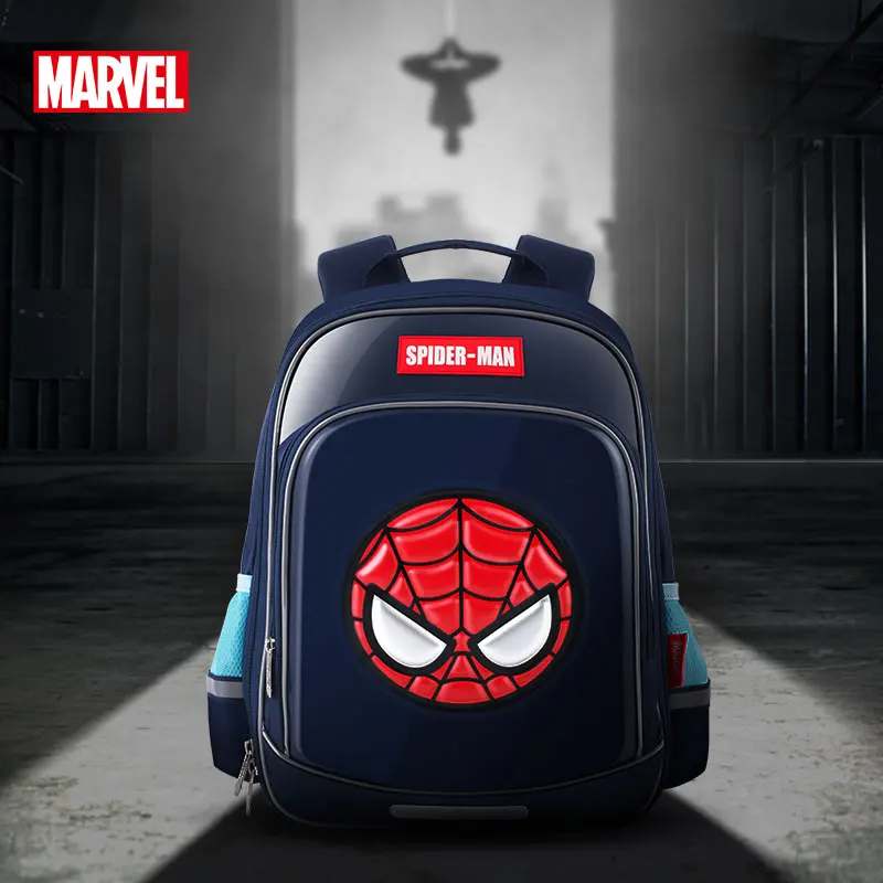 

Genuine Authorized Disney Elementary Schoolbag Boy Spider-man Backpack 1-3-4-6 Grade Captain America Children's Backpack