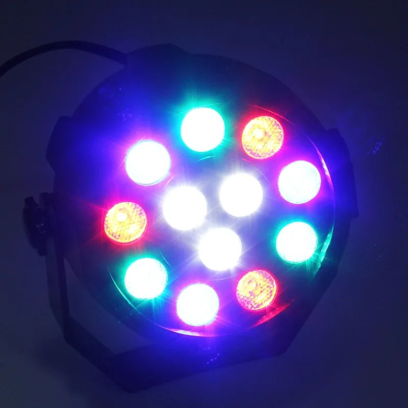 

Par Lights for Stage Lighting 12W 12LEDs RGB DJ Disco Party Lights DMX512 Control for Church Wedding Stage Lighting Halloween