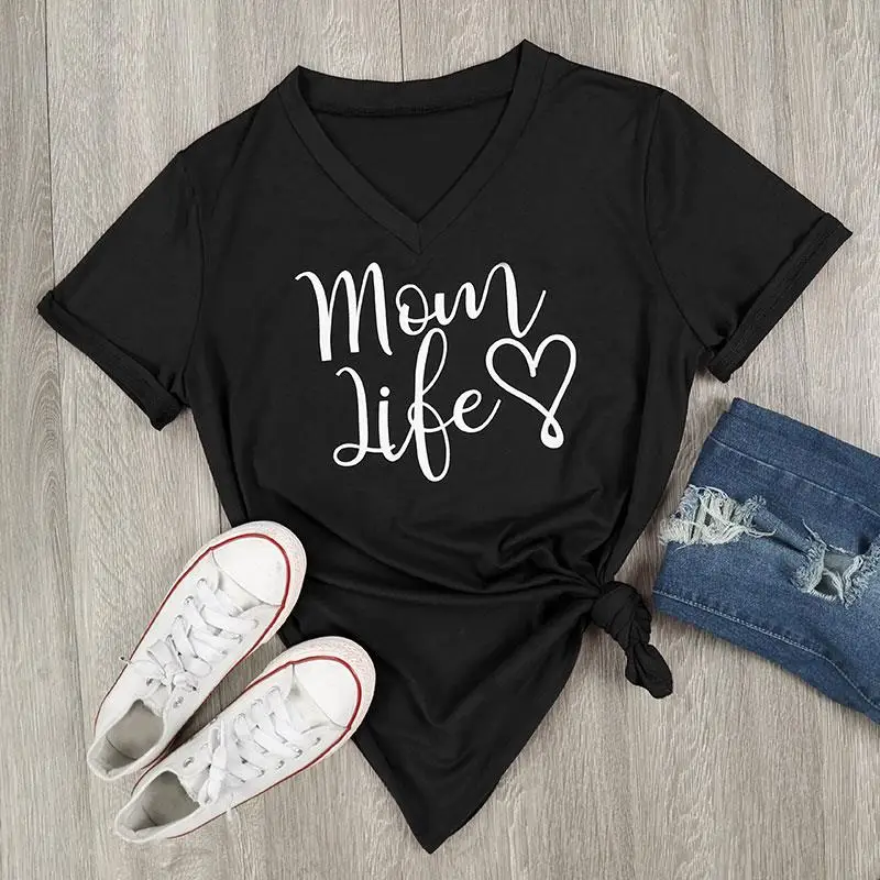 

Summer New Harajuku Casual Ladies Short-Sleeved Loose Mom Like Heart-Shaped Pattern Round Neck Loose Ladies T-Shirt Pokemon