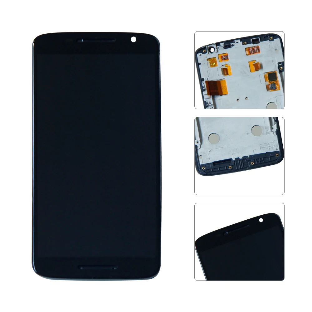 

For Motorola Droid Maxx 2 XT1565 1920x1080 LCD Display Touch Screen Digitizer Assembly Replacement With Frame