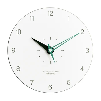 

Simple Silent Nordic Wall Clock Creative Round Bedroom Digital Wall Clock Modern Design Orologio Da Parete Kitchen Clock BW50WC