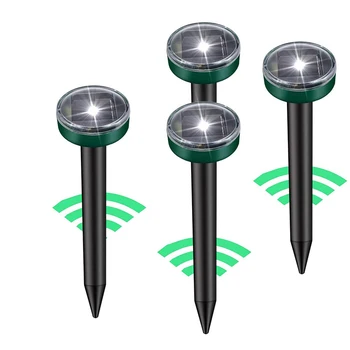 

2PCS 2V, 100mAh Solar Power Ultrasonic Repeller Rat Repellent Solar Rodent Repeller for Mouses Rats and Sandlot Snake Gopher