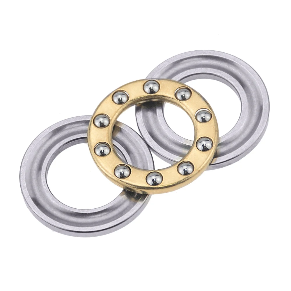 1pc F2-6M F2.5-6M F3-8M F5-10M F6-12M F7-15M F8-16M F10-18M F12-21M F12-23M 미니 3-in-1 평면 축 볼 베어링 스러스트 베어링