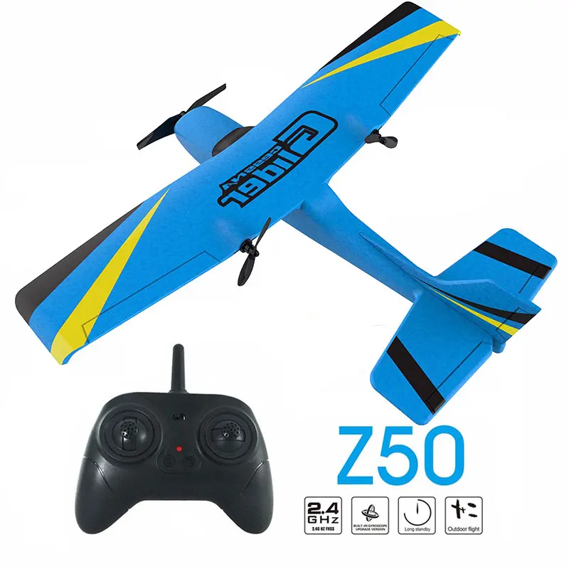 Z50 RC Plane Remote Control Wingspan Aircraft EPP Foam Glider Airplane Gyro 2.4G 2CH RTF Boys Airplanes Kids Boys RC Airplane